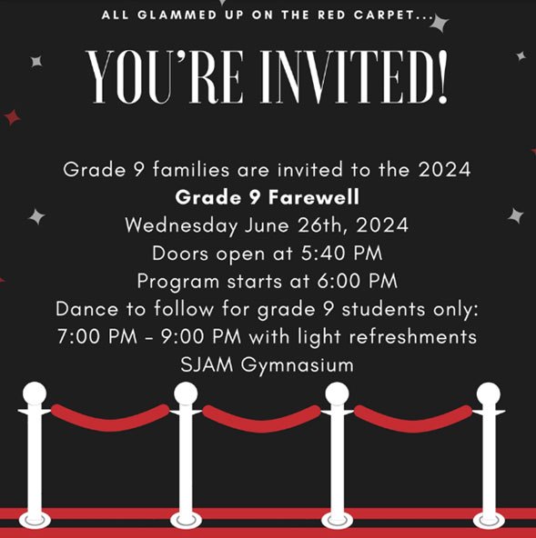 Grade 9 Farewell June 26